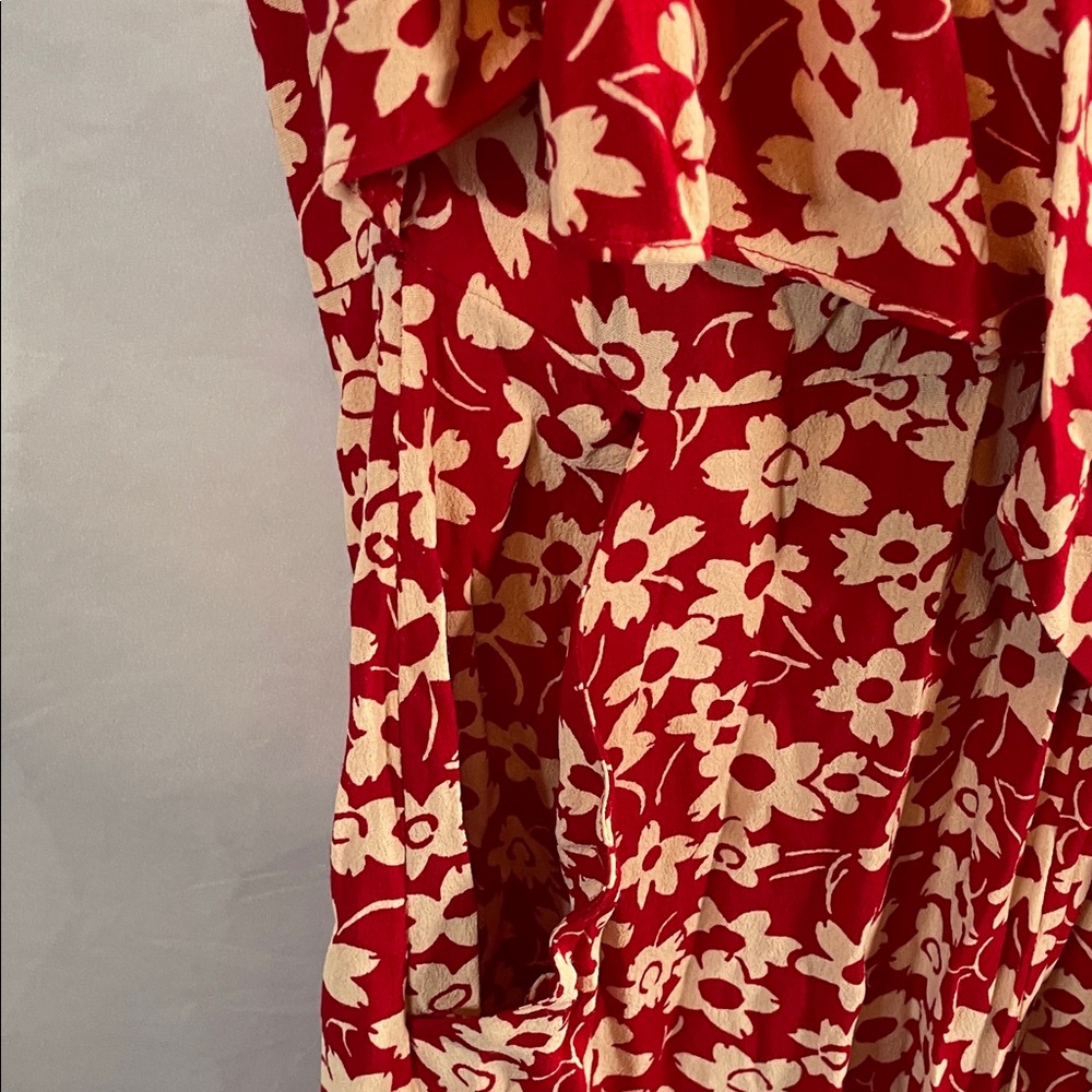 Madewell Crimson Floral Romper - Picture 10 of 11